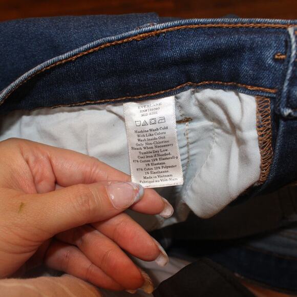 Everlane Women’s High Rise Skinny Jeans Blue Size 32 Regular Pre-Owned - Picture 5 of 8